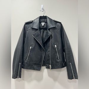 Topshop Brandy Faux Leather Moto Jacket